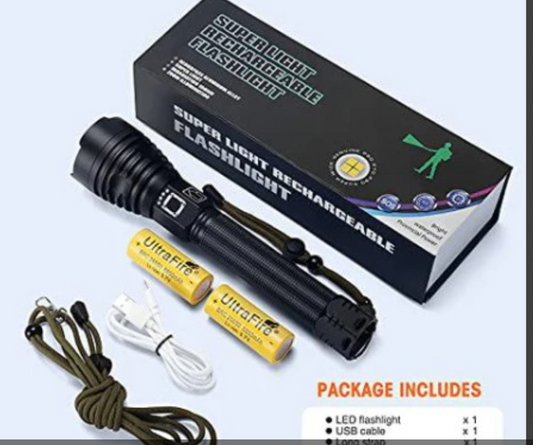 P90 LED Rechargeable Laser Flashlight