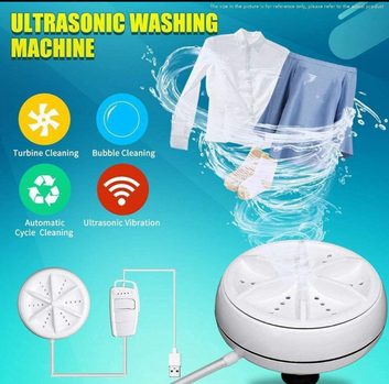 Ultrasonic turbine washing machine